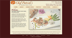 Desktop Screenshot of chefpatricks.com